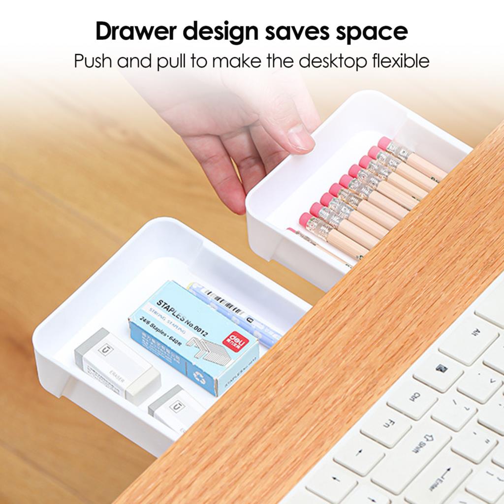Desk Drawer Small - Hidden Under Desk Storage Drawer Small