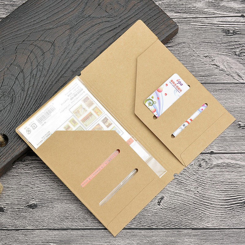 Document Scanner Portable - Kraft Paper File Folder for Refillable