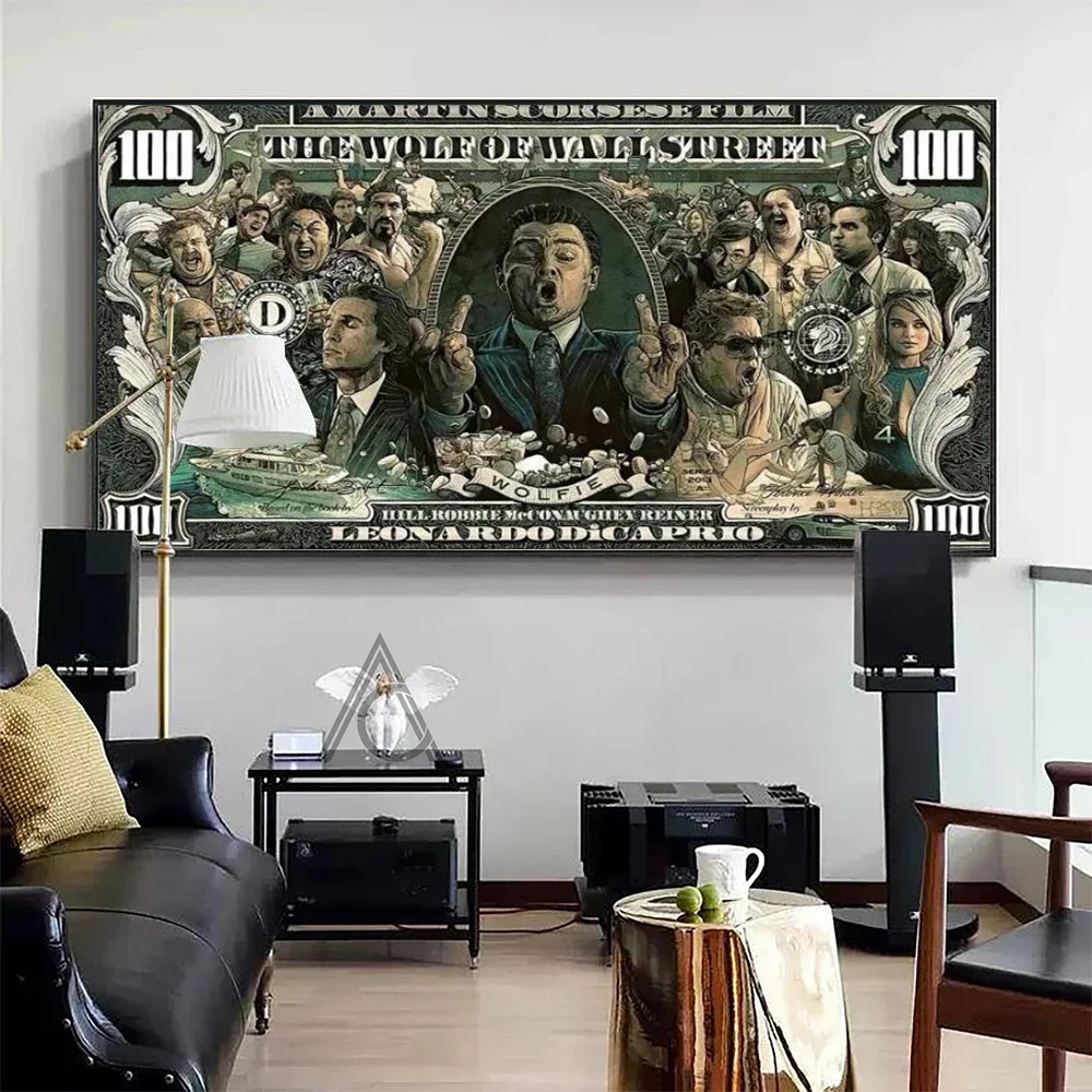 Home Office Background - Vintage Wall Art, American Black Card