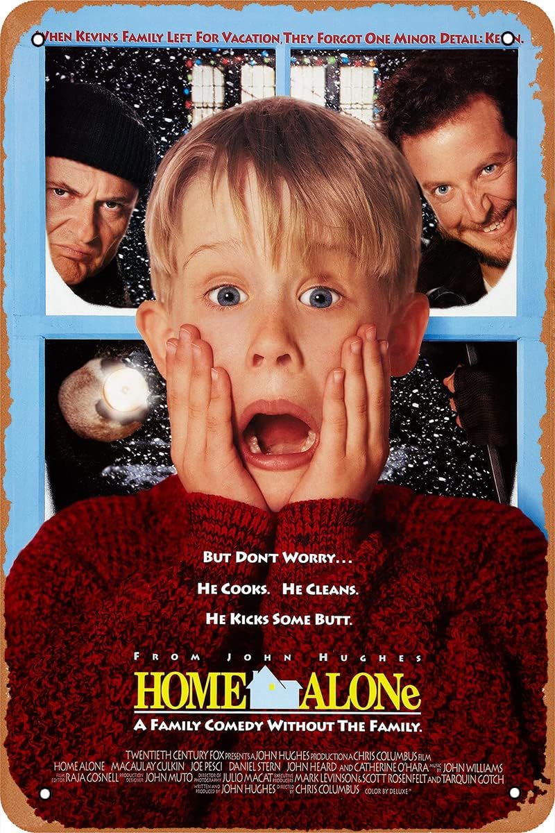 Home Office Ideas - QIAN&XII Home Alone Movie Poster Retro