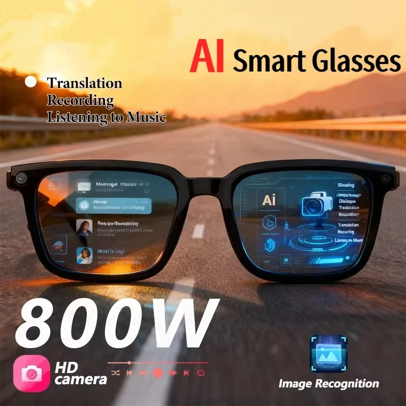 Webcam Hd 1080P - AI Smart Glasses 8K HD Photochromic