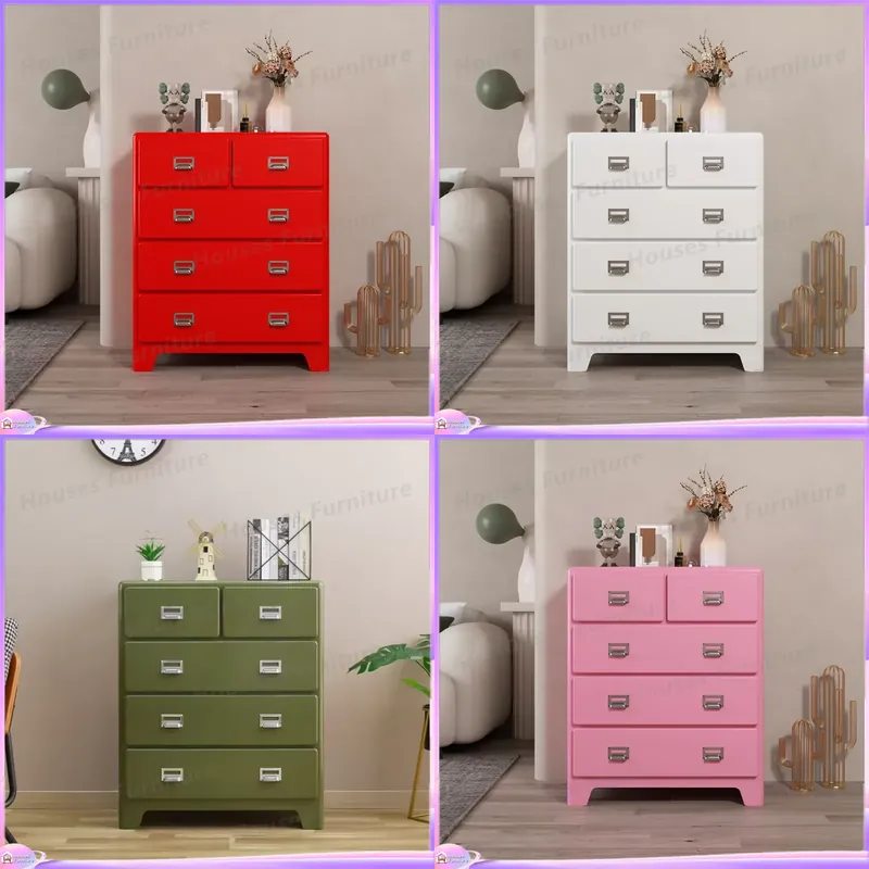 Office Drawer Organizer - Vintage 5 Drawer Metal Shoe Cabinet