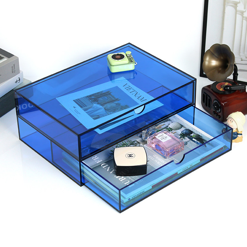 Office Drawer Organizer - Clear Acrylic Drawer Organizer, A4 Paper