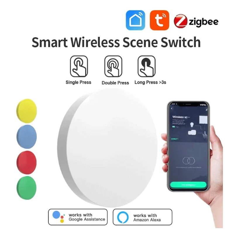 Tuya ZigBee Smart Wireless But - đánh giá và giá Home Office Google
