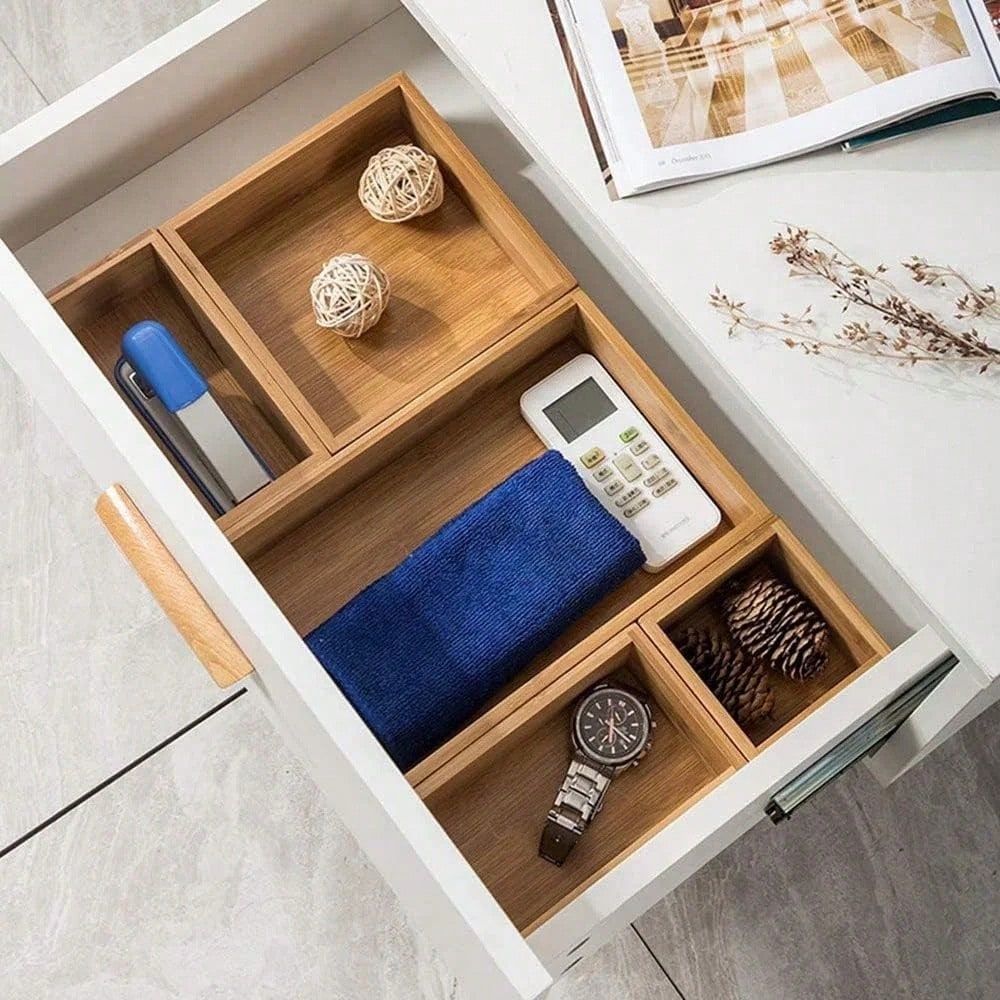 Bamboo Drawer Organizer With A - đánh giá và giá Office Drawer Organizer