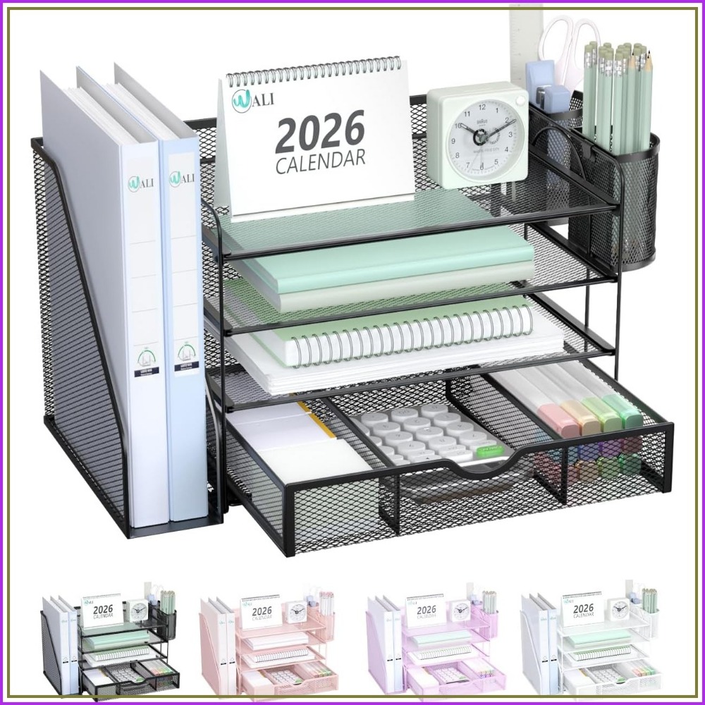 4-Tier Desktop File Organizer  - đánh giá và giá Office Drawer Organizer