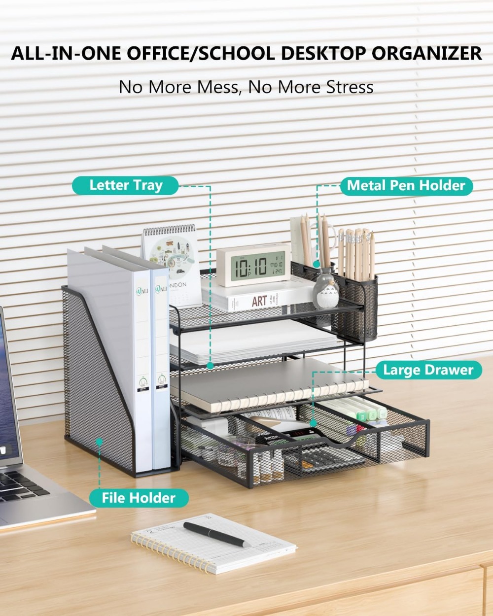 4-Tier Desktop File Organizer  - đánh giá và giá Office Drawer Organizer