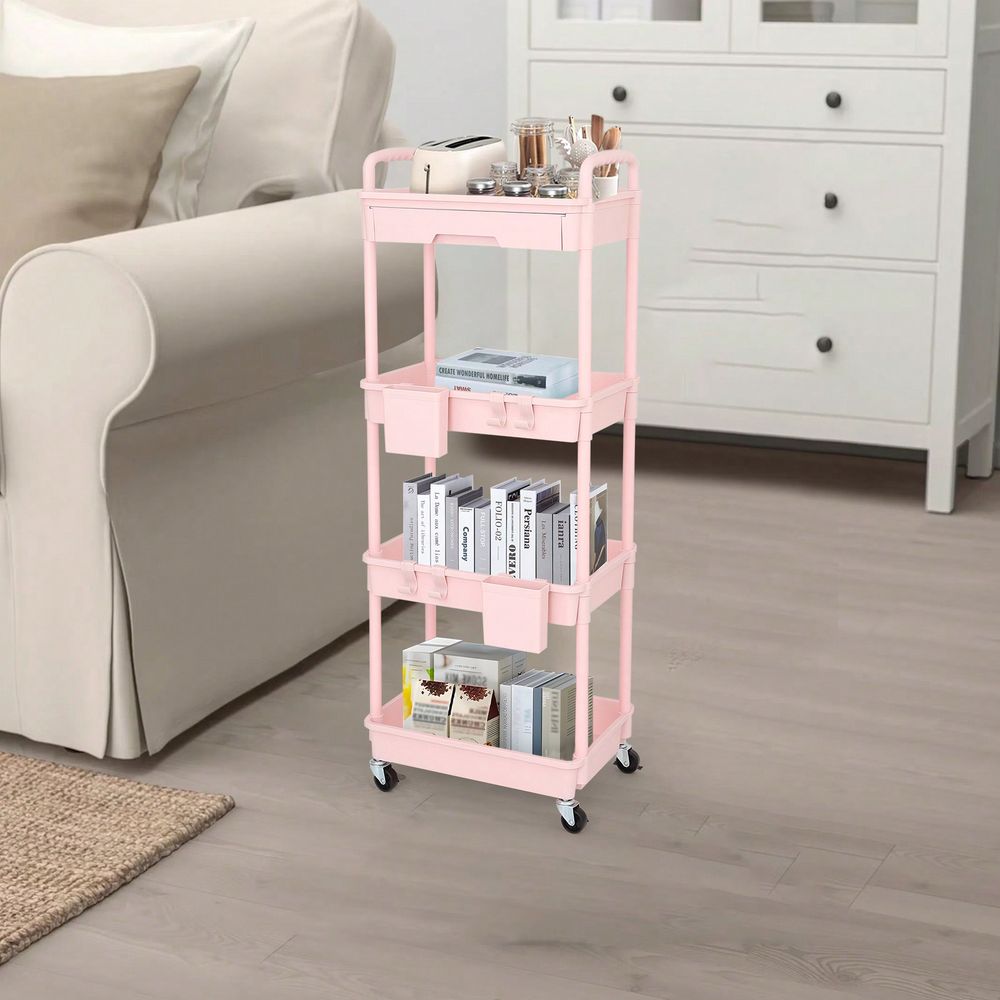 4 Tier Rolling Utility Cart Wi - đánh giá và giá Office Drawer Organizer