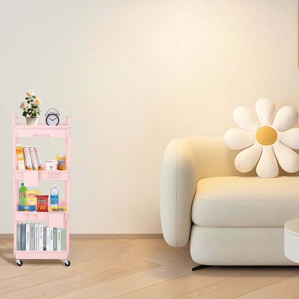 4 Tier Rolling Utility Cart Wi - đánh giá và giá Office Drawer Organizer