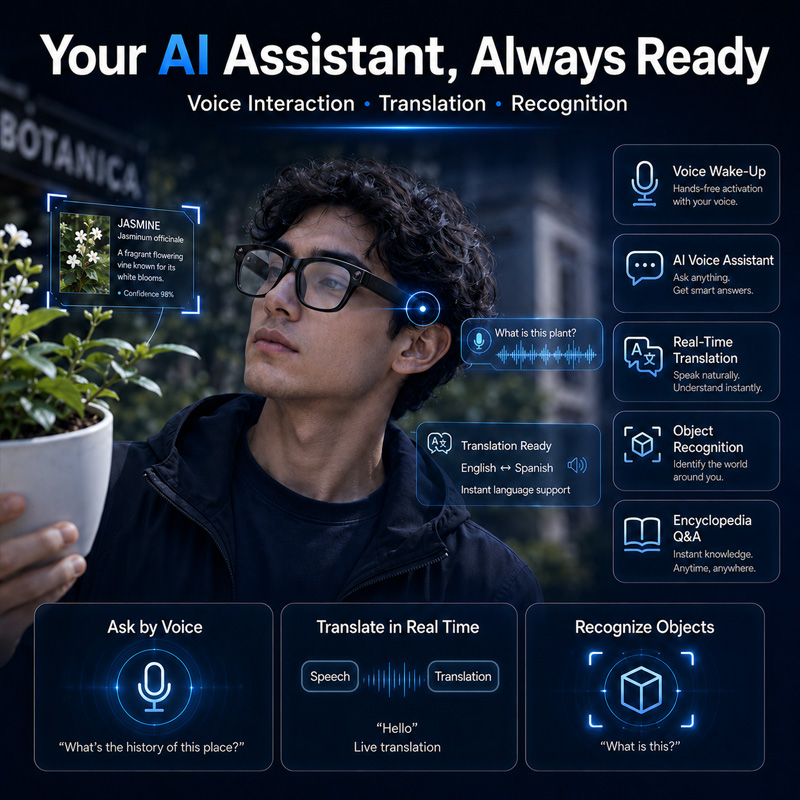 2026 Smart AI Glasses 2MP HD C - đánh giá và giá Webcam Hd 1080P