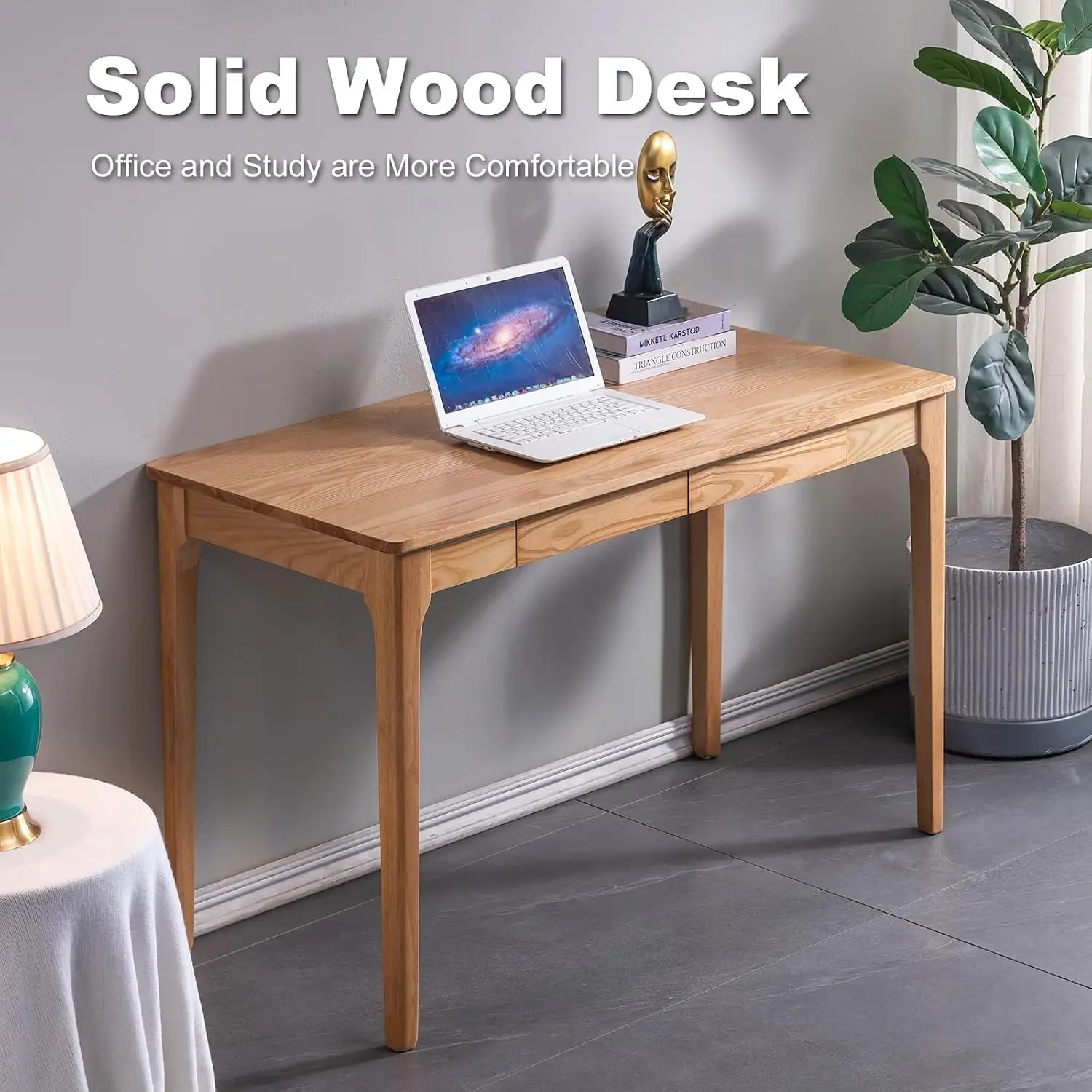 Solid Wood Desk with Drawers,  - đánh giá và giá Desk Drawer Small