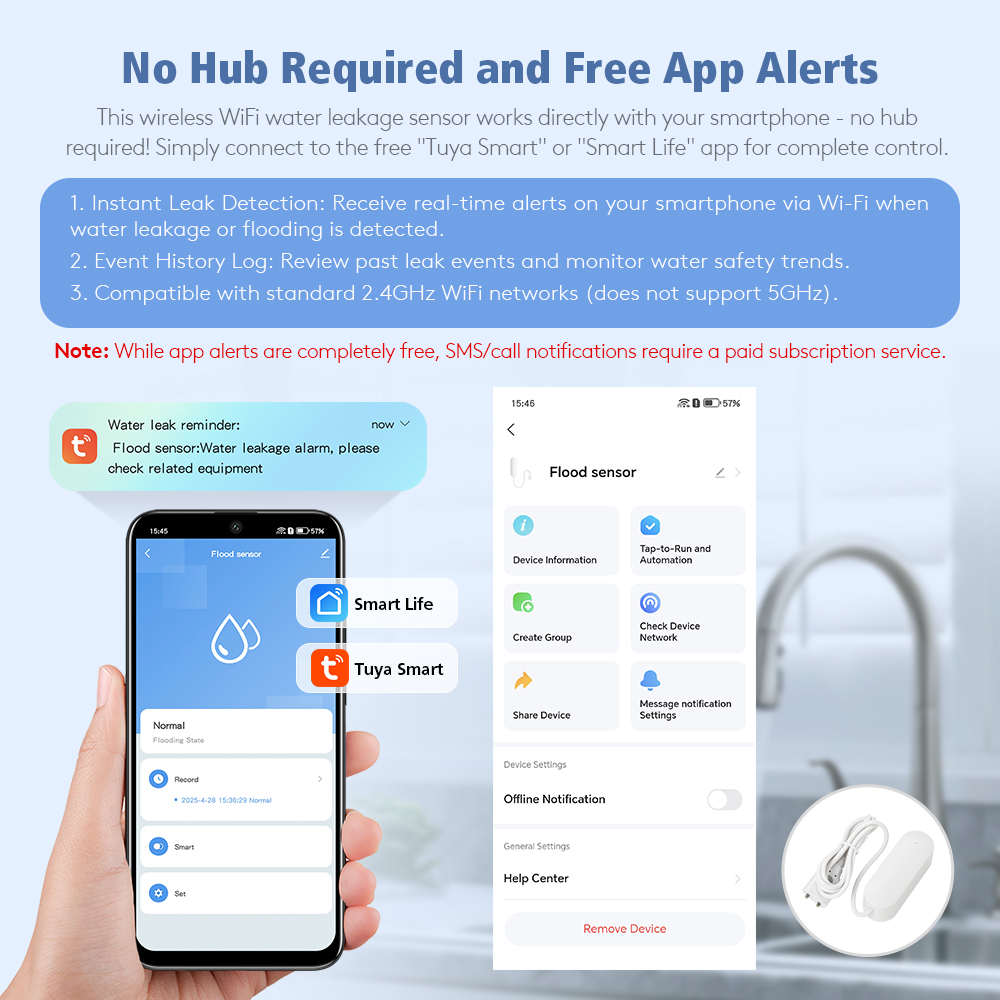 Wireless Water Leakage Detecto - đánh giá và giá Home Office Google