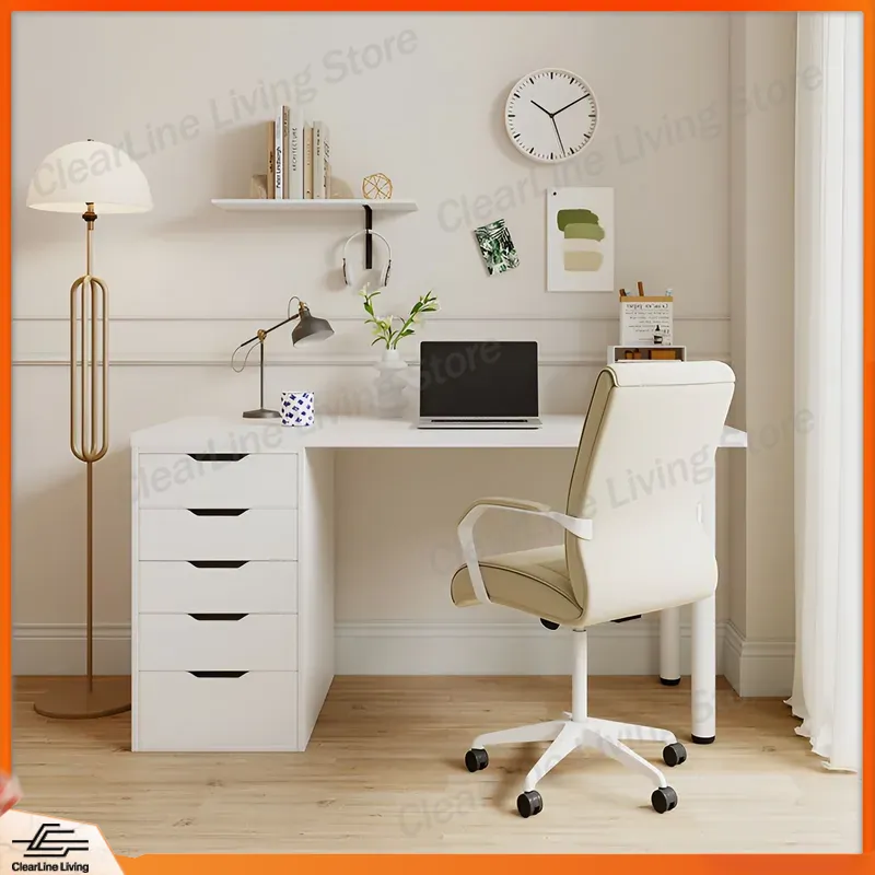 Minimalist Makeup Table with D - đánh giá và giá Desk Drawer Small