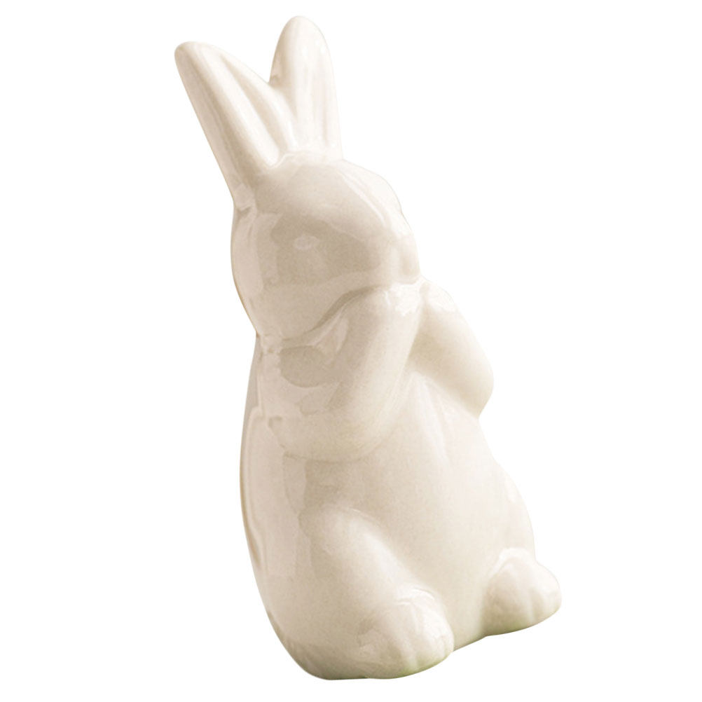 White Ceramic Bunny Decoration - đánh giá và giá Home Office Design Ideas