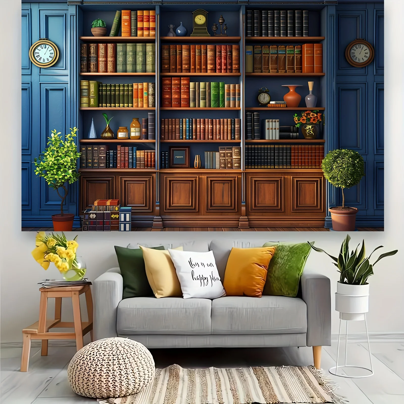 An antique bookshelf backgroun - đánh giá và giá Home Office Background