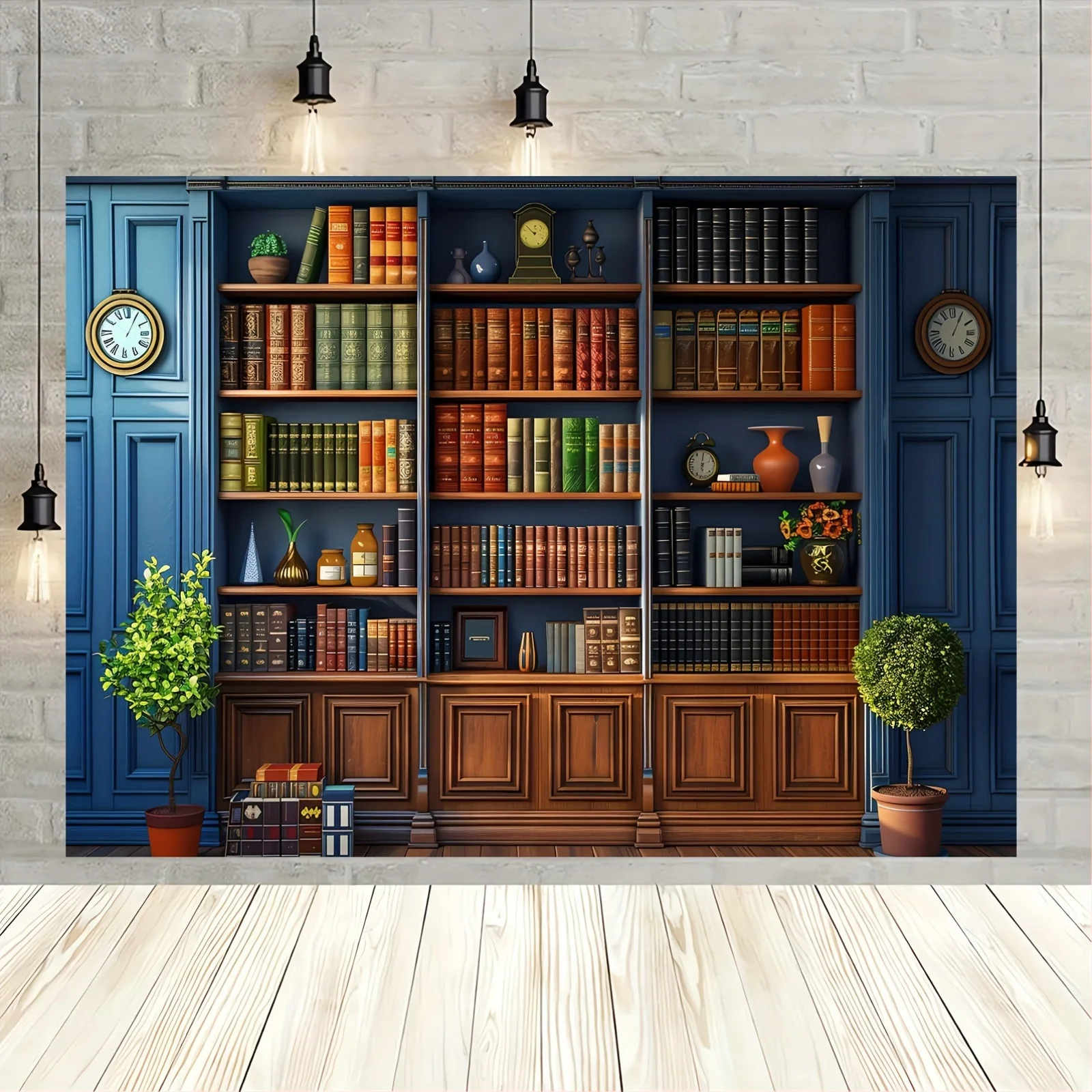An antique bookshelf backgroun - đánh giá và giá Home Office Background