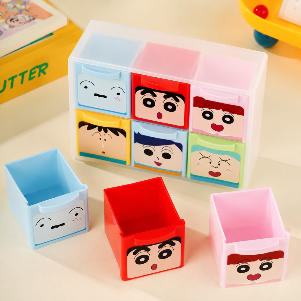 Genuine Crayon Shin-chan 6 Gri - đánh giá và giá Office Drawer Organizer