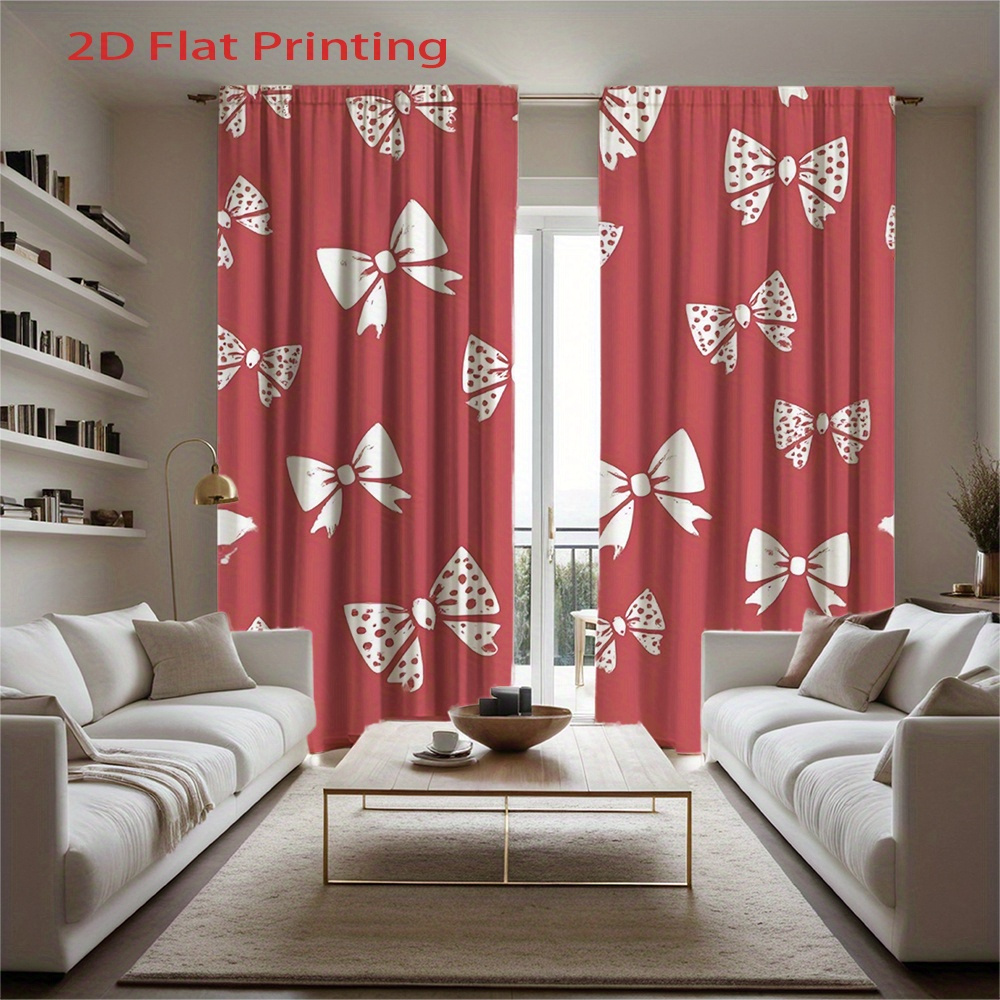 2pcs, 2D Flat Printing Curtain - đánh giá và giá Home Office Amazon