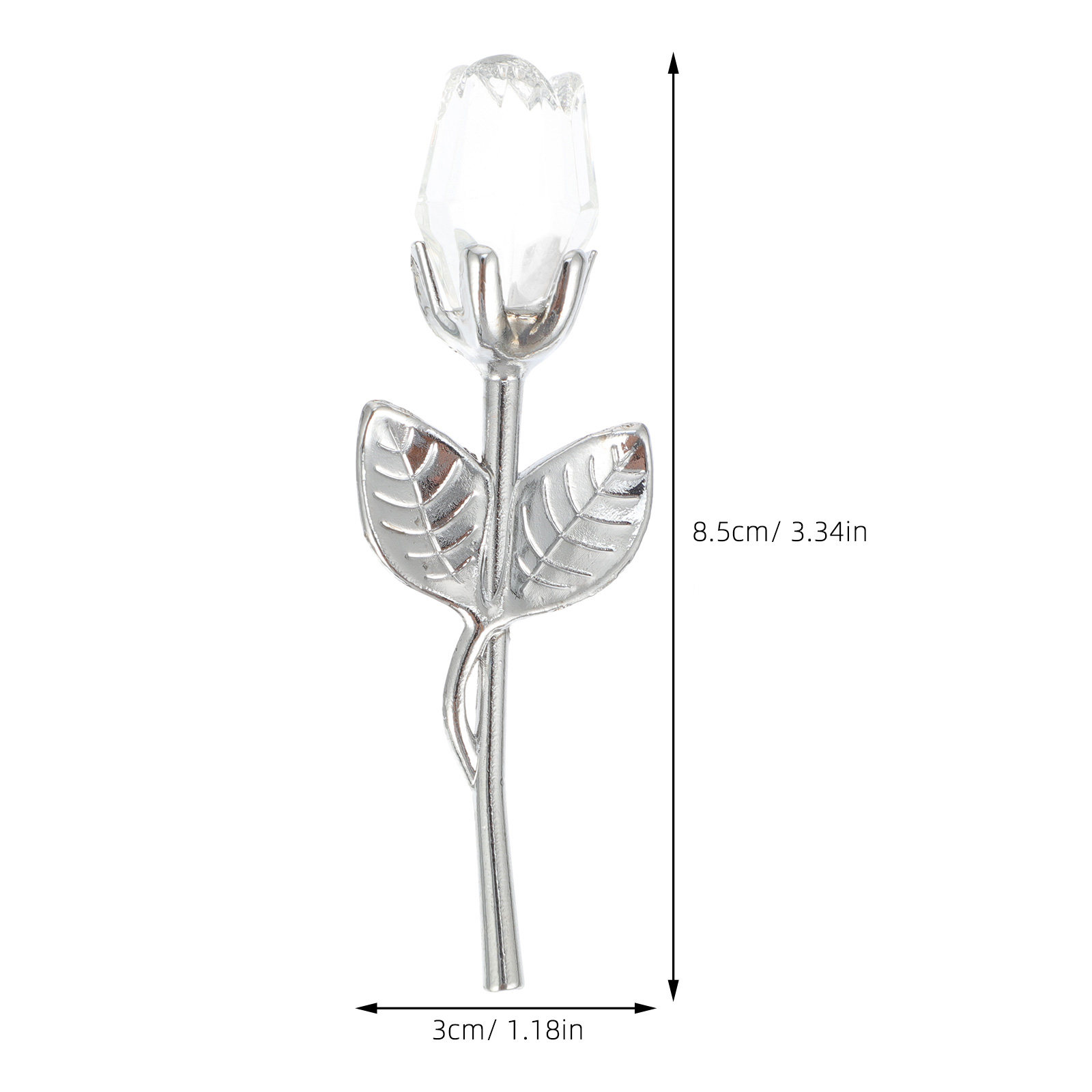 Clear Glass Rose Crystal Decor - đánh giá và giá Home Office Design Ideas