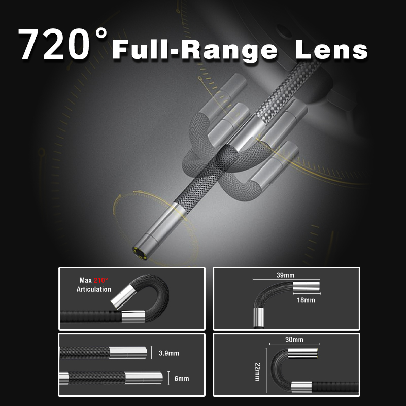 4-Way 360° Rotating Borescope, - đánh giá và giá Webcam Hd 1080P