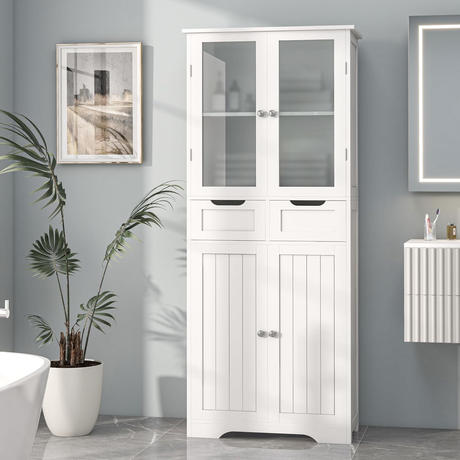 Tall Bathroom Storage Cabinet  - đánh giá và giá Office Drawer Organizer