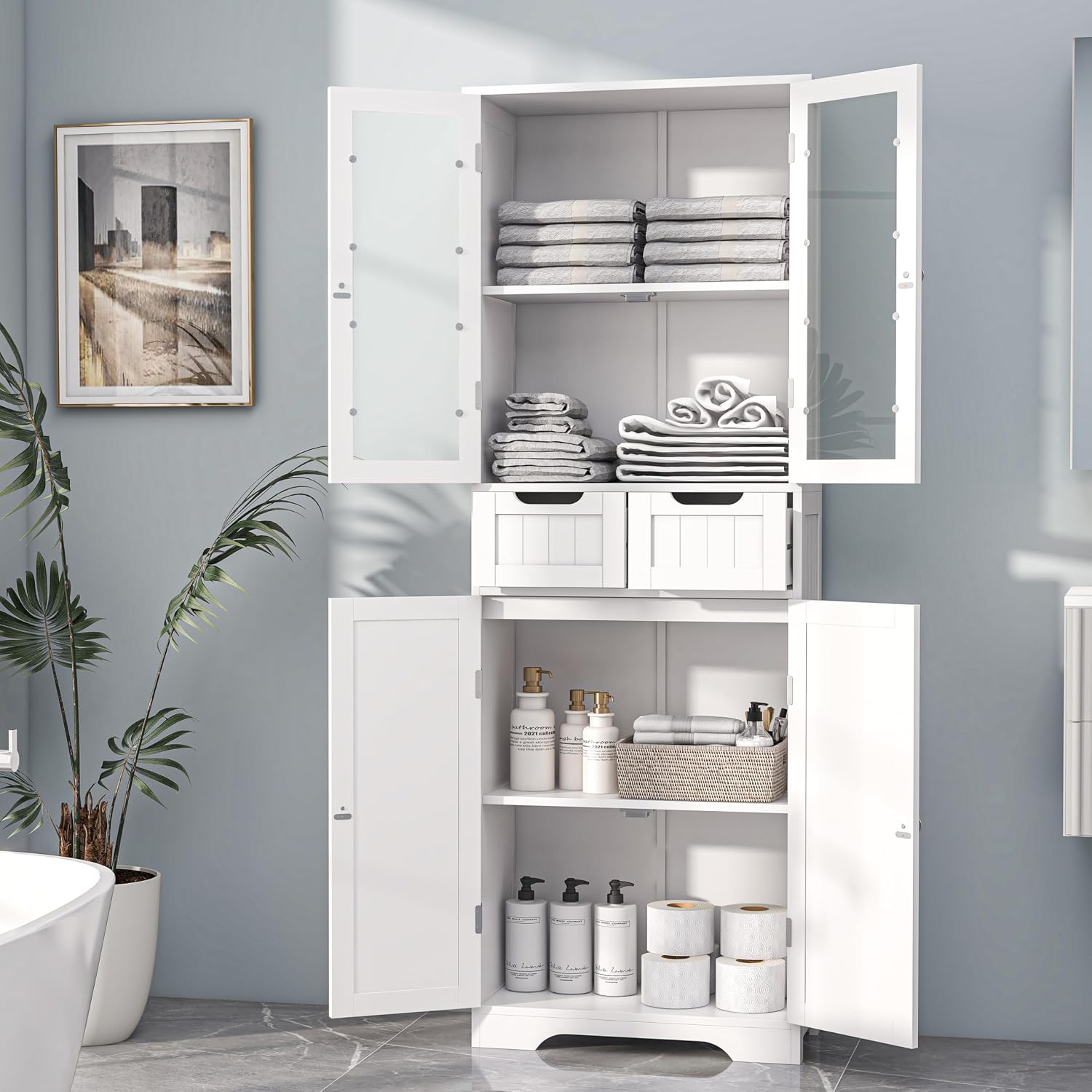 Tall Bathroom Storage Cabinet  - đánh giá và giá Office Drawer Organizer