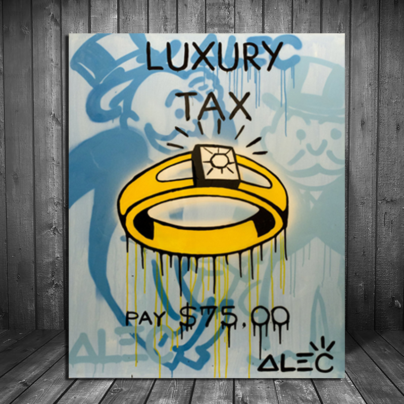 Alec Monopoly Luxury Tax Wall  - đánh giá và giá Home Office Tax