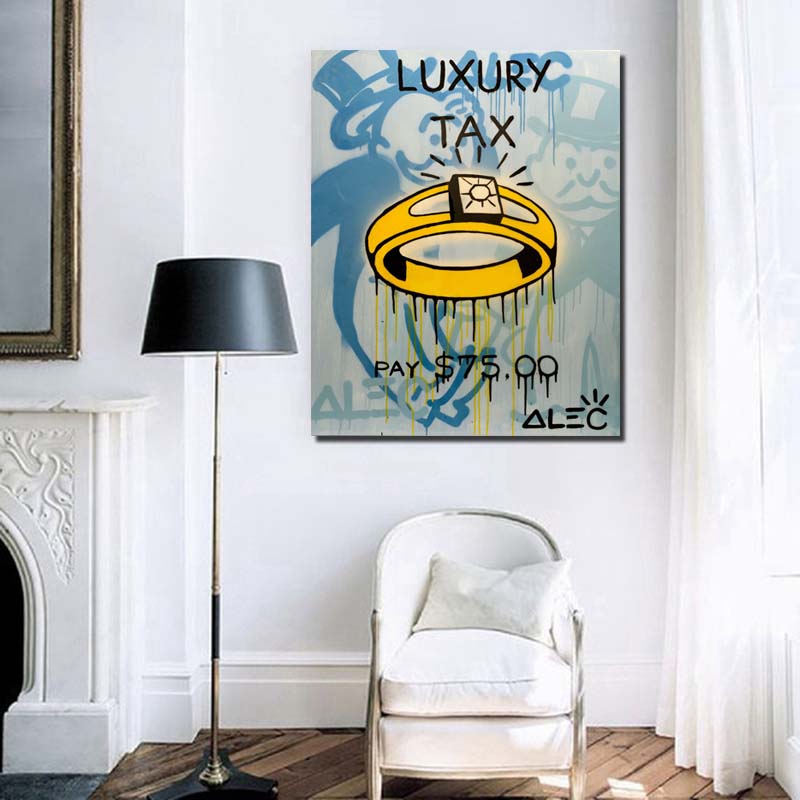 Alec Monopoly Luxury Tax Wall  - đánh giá và giá Home Office Tax
